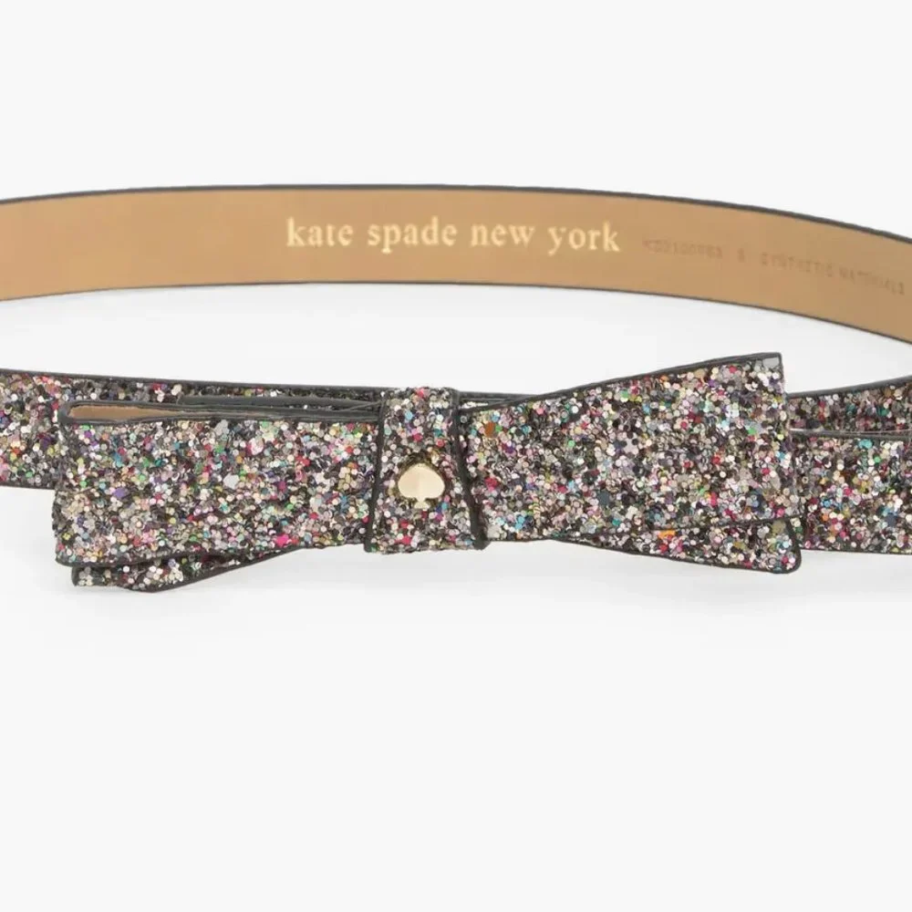 Kate Spade New York Glitter Bow Belt